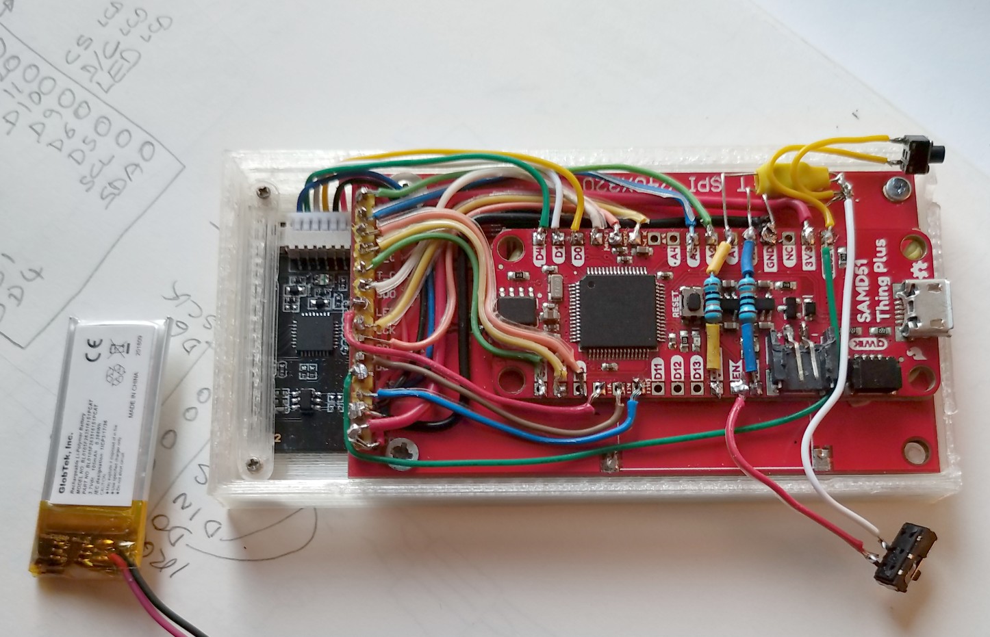 prototype with wiring